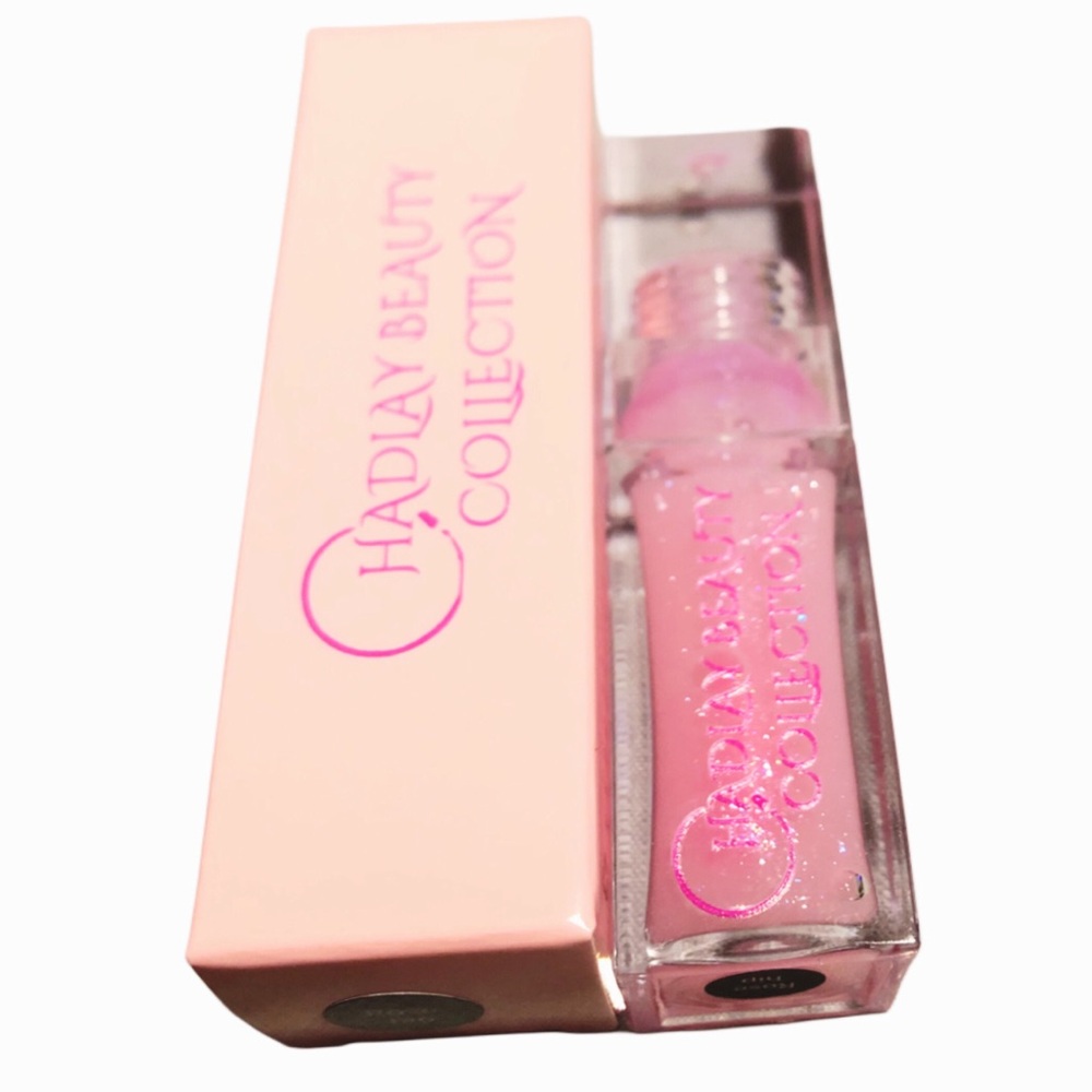 Vibrant Pink Shimmery Lip Balm with Glossy Finish